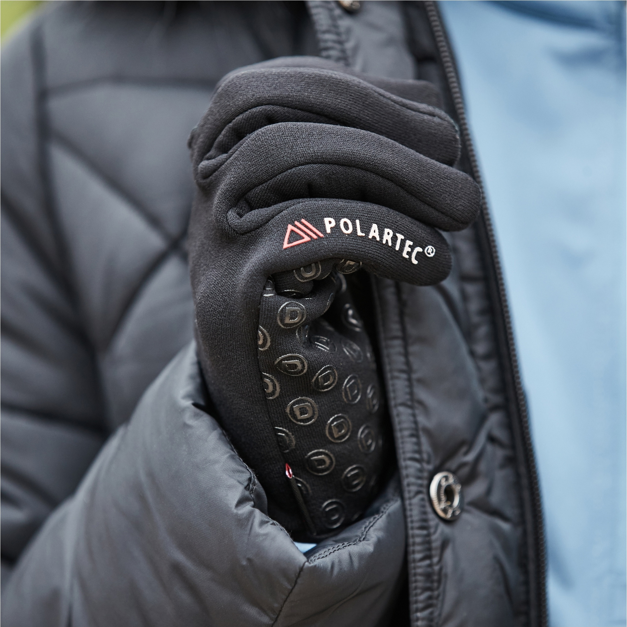 Dublin Polartec Fleece Riding Gloves 1022304 - Black